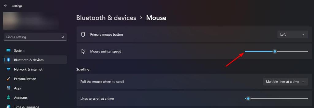 Windows11でマウスの感度を変更する